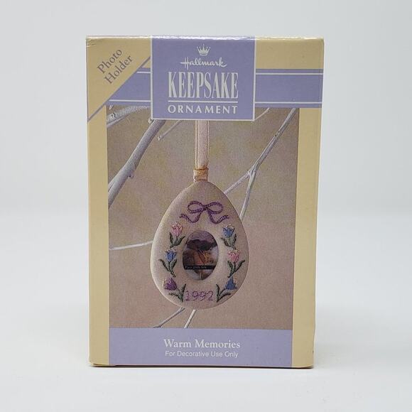 Hallmark Other - 1992 Hallmark Warm Memories Embroidered Fabric Easter Spring Holiday Ornament